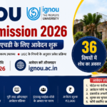 IGNOU PhD Admission 2026 online application form for research programmes in 36 subjects