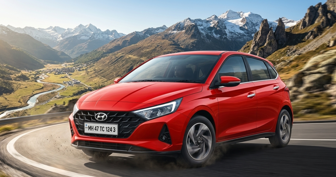 Next Gen Hyundai i20 with dual screen dashboard and ADAS safety features