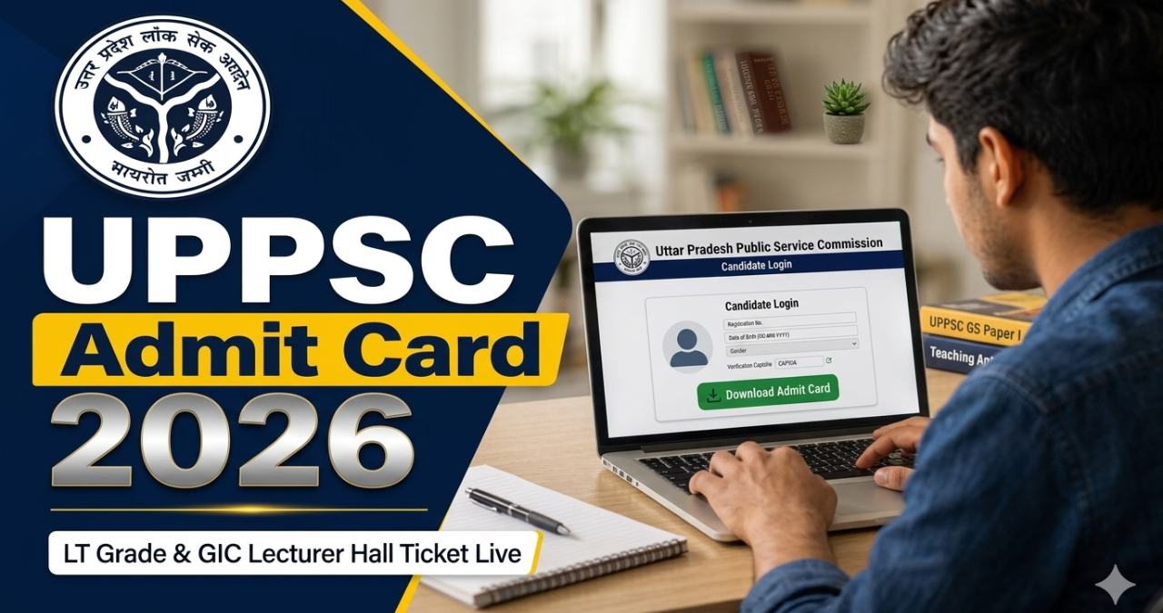 UPPSC Admit Card 2026 Download for LT Grade Teacher Mains Exam